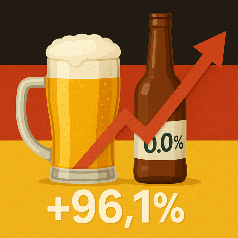 96% meer alcoholvrij bier geproduceerd in Duitsland